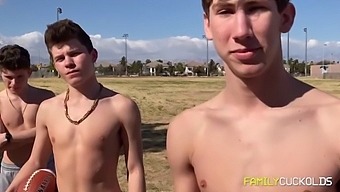 Twin Brothers And Stepdad Join Forces To Humiliate Mom