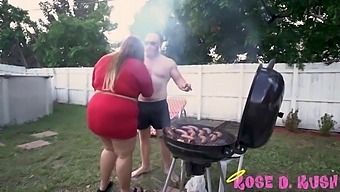 Rose Kush, Voluptuous Vixen, Pleasures A Horny Stud'S Nipples In Public