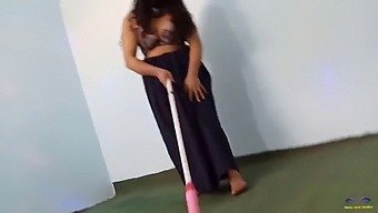 Canadian Mature Woman Caught In Compromising Position During Cleaning And Nude Dancing At Home