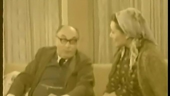 Vintage Turkish Couple Explores Sensual Kissing And Breast Play