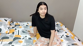 I Sneak Into My Stepbrother'S Room Under The Guise Of Fear Of Sleeping Alone, But My True Intention Is To Entice Him Into Satisfying My Lustful Desires With His Penis
