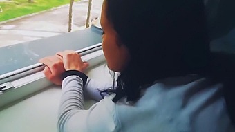 Passionate Intercourse Near The Window Concludes With A Facial Finish