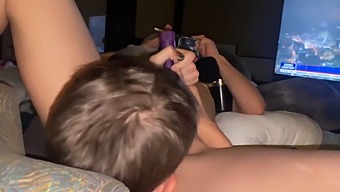 Lesbian Caretaker Indulges In Wild Sex With Purple-Haired Bisexual And Quad
