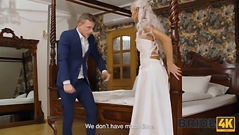 Interracial Couple'S Wedding Turns Into Threesome With Bisexual Bride