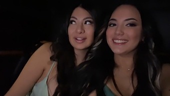 Bisexual Ffm Threesome With Latina Babes And Uber Driver