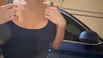 Big Tits Bouncing While Being Fucked By A Neighbor In A Role Play Scene.