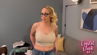 Beautiful College Girl With Glasses Meets Her Mature Stepmother For Some Fun.